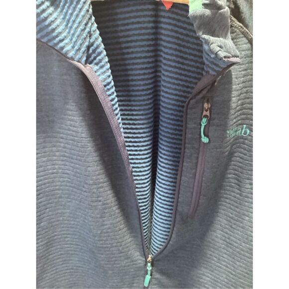 Rab Womens Filament Full Zip Hoodie Sz XL Blue Lightweight Hiking - Picture 6 of 11